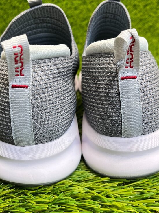 Kuru Atom Slip-On Mens Size 9.5 Gray White Athletic Walking Shoes Sneakers main image 3